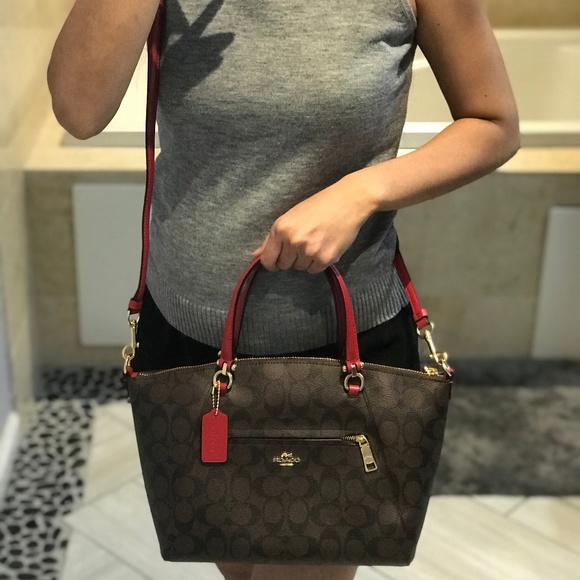 👜COACH🌺PRAIRIE SATCHEL 10 1/2" - Picture 8 of 8